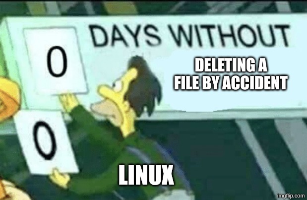 Stop deleting files by accident